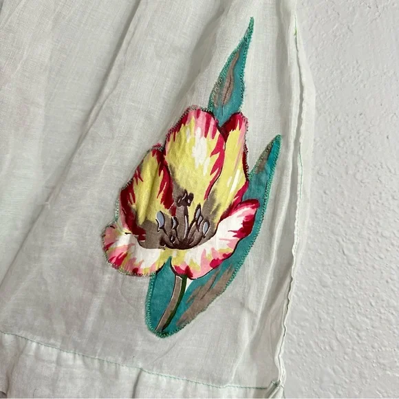 Vintage 50s Apron Skirt, Cottagecore, Coastal Grandma, OSFM - Picture 4 of 5